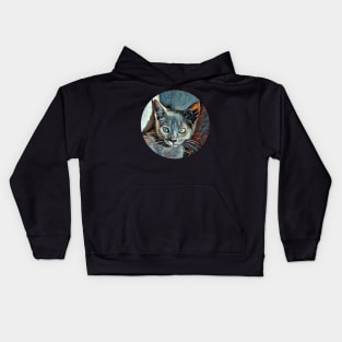 Curious floppy cat Kids Hoodie